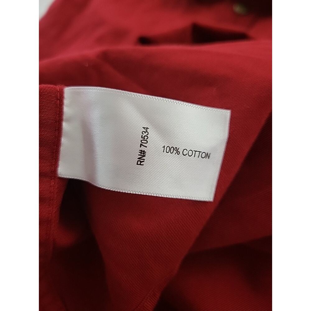 Orvis Malpai 1/4 Snap Popover Red Pockets Cotton Long Sleeve Shirt Mens Size XL - Picture 8 of 11